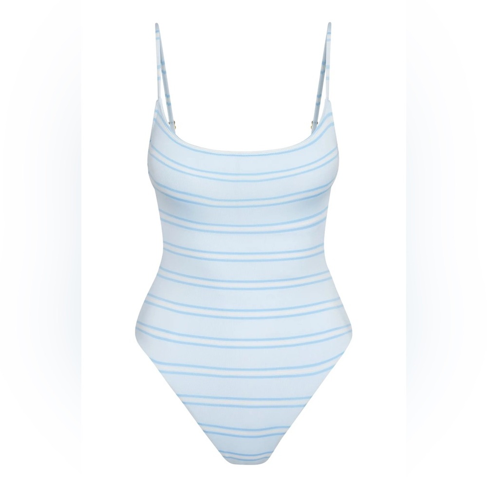 Monday Swimwear one piece swimsuit in blue strip size small